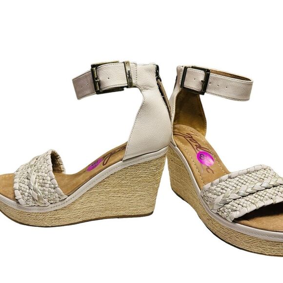 ZODIAC Women's, Sabeen Sandal Platform Off White Cork Wedges Strap Size 8.5 NWT - Picture 5 of 9